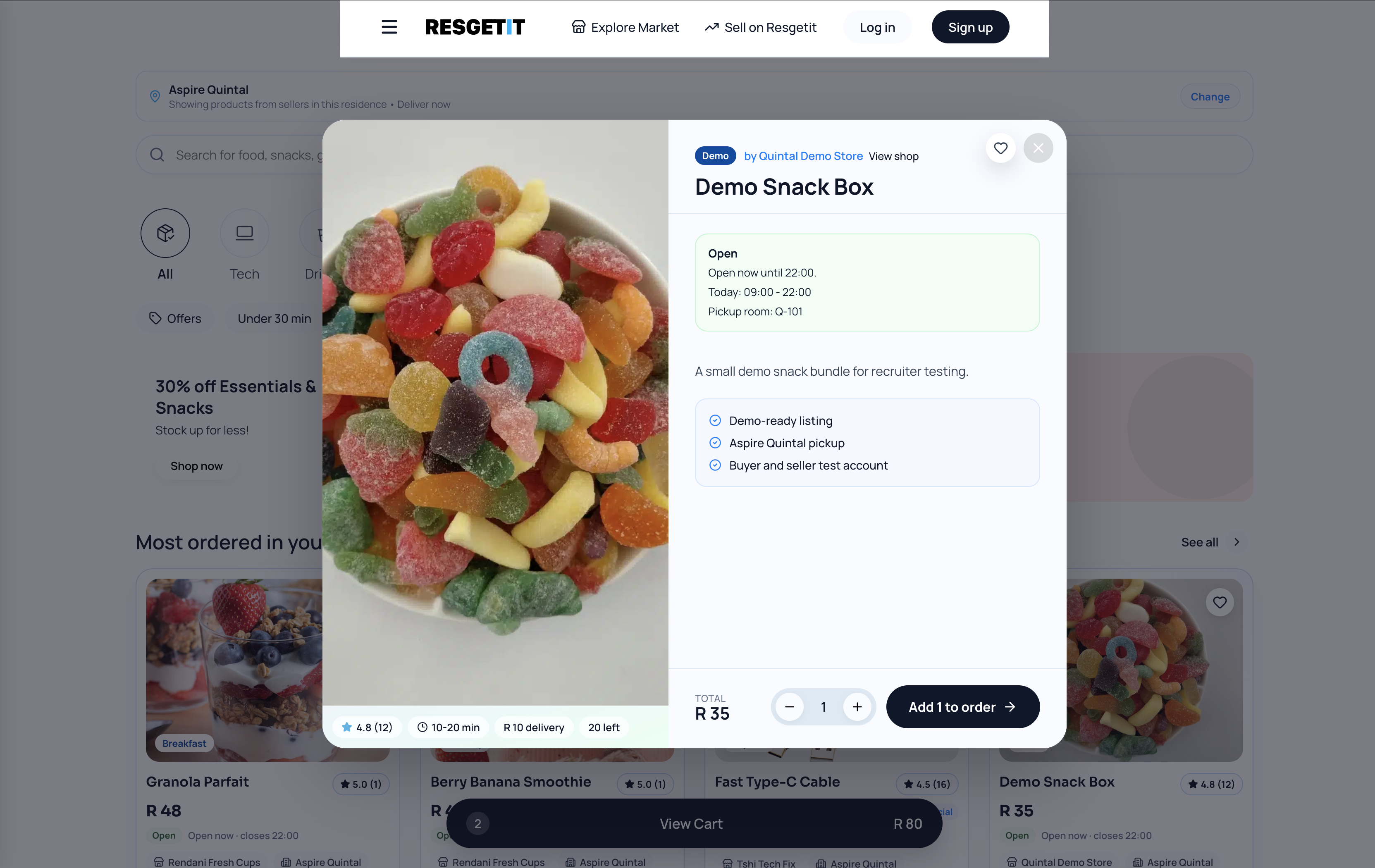 Resgetit Screen 3