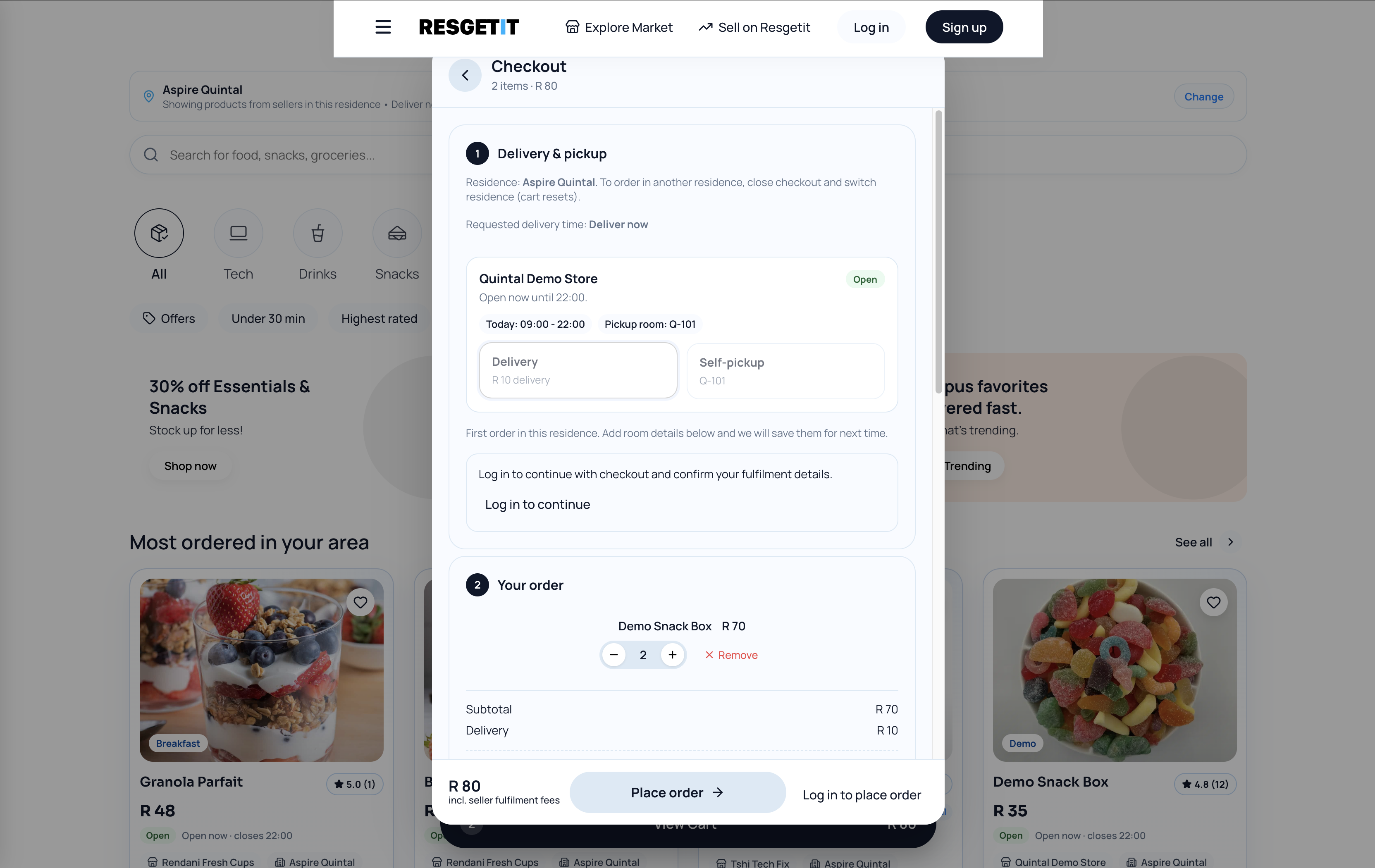 Resgetit Screen 4